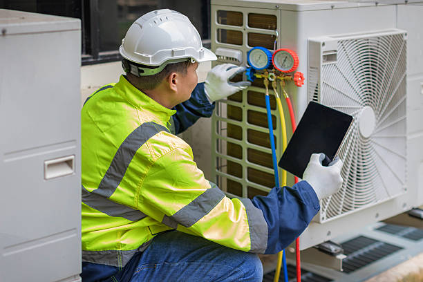 Professional Hvac technician working in Basking Ridge, NJ